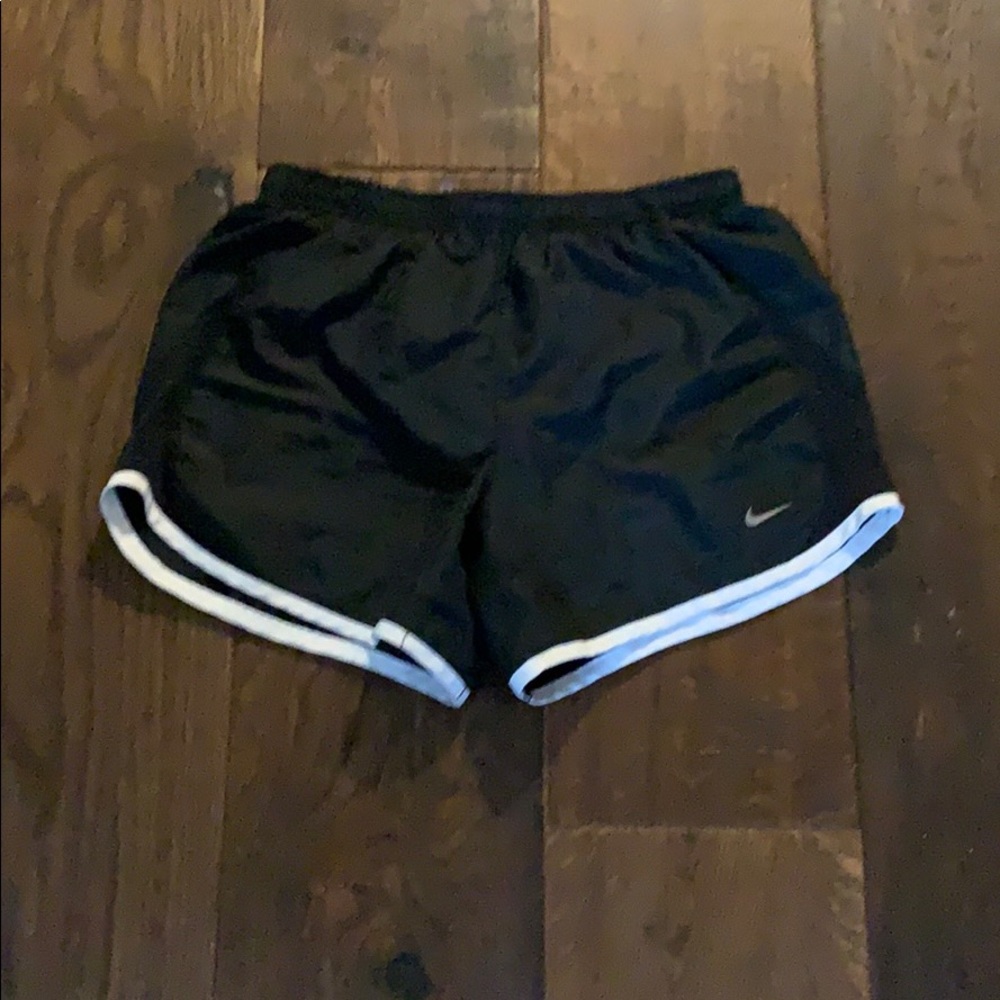 Nike athletic shorts black and white